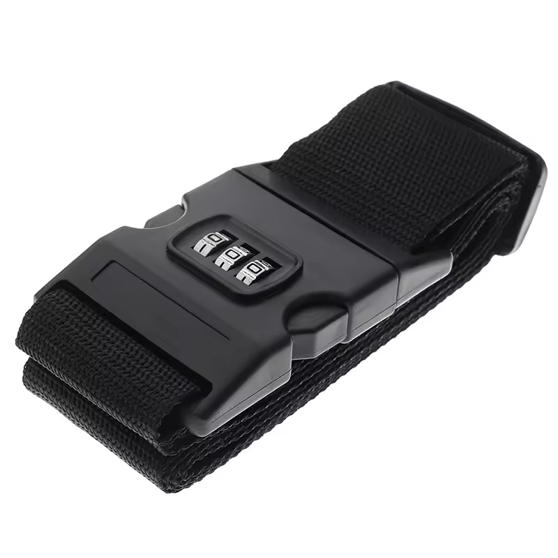 Adjustable Suitcase Luggage Strap with Combination Lock